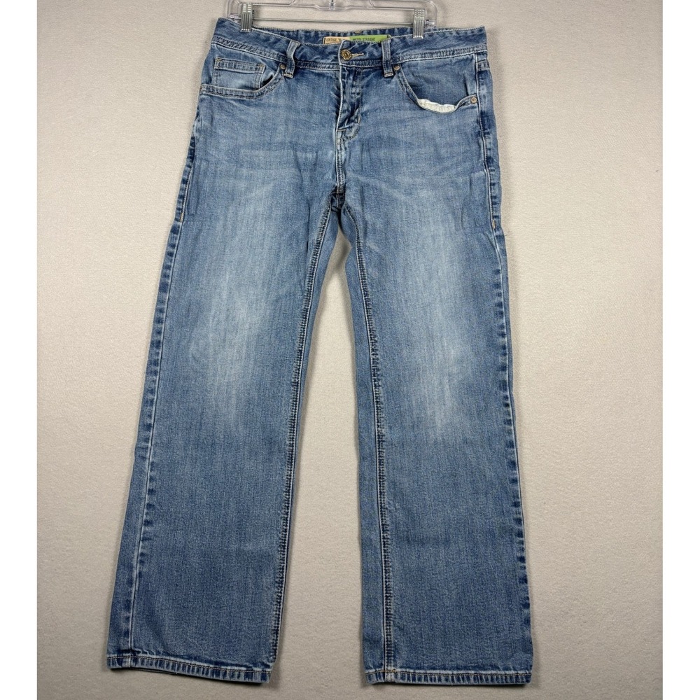 Rock & Roll Denim Pistol Straight Regular Straight Jeans 34x30 Blue Wash
